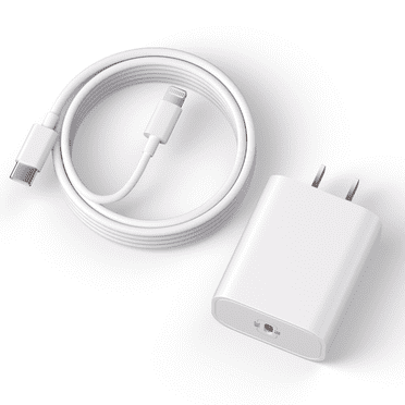 Bkayp iPhone Charger [Apple Mfi Certified] 20W PD USB C Wall Charger with 6ft Fast Charging Cable Compatible with iPhone 14/13/12/11 White