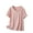 Pink, variant on Women's Petite Tops Bamboo Viscose Pajama Sleep Shirt Petite Size