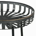thumbnail image 4 of Benjara BM209958 Industrial Metal Accent Table with Round Cage Style Top - Gray & Black - 28 x 22 x 22 in., 4 of 5