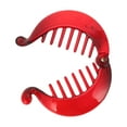 thumbnail image 4 of Unique Bargains 1 Pc Fashion Round Fish Shape Hair Clips Hairdo Clip Red, 4 of 5