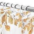 thumbnail image 6 of Shower Curtain 72"W x 96"L Fall Thanksgiving Watercolor Pink Pumpkins Sunflowers Leaves Fabric Shower Curtains Set with Hooks Water Repellent Bathroom Curtains Machine Washable Bathroom Accessories, 6 of 6