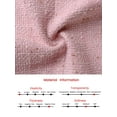 thumbnail image 5 of DARING DIVA Women's Tweed Blazer Notched Lapel Double Breasted Suit Jacket M Pink, 5 of 6