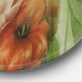 thumbnail image 3 of Designart 'Ancient Flowers In Dark Pastel Colours' Traditional Circle Metal Wall Art 23x23 - Disc of 23, 3 of 5