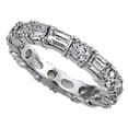 thumbnail image 2 of Karina B� Diamond Emerald Cut and Round All Around Band, 2 of 9