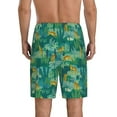 thumbnail image 4 of Lsque Jungle Leopard Mens Sleep Pajama Shorts,Short Pajama Pants, Cotton Ultra-Soft Knit-Large, 4 of 9