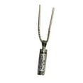 thumbnail image 4 of QccHieUs Titanium Steel Pendant Buddhist Container Necklace Openable Blessing Retro Style Silver, 4 of 7
