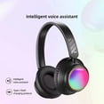 thumbnail image 4 of [Updated Bluetooth Headphones Over Ear, 65 Hours Playtime Wireless Headphones with Microphone,Foldable Lightweight Headset with Deep Bass,HiFi Stereo Sound for Travel Work Cellphone,Black, 4 of 6