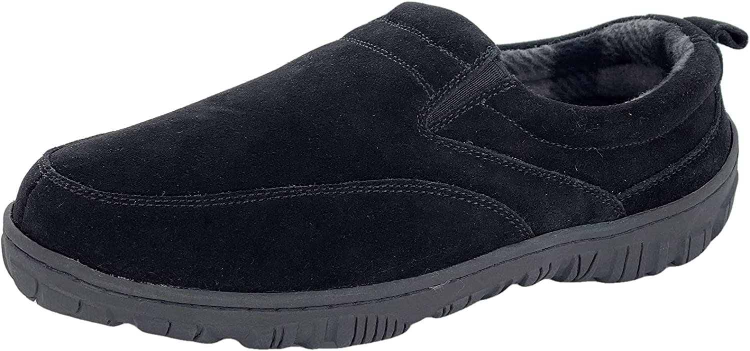 Clarks Mens Slipper with Suede Leather Upper SAB30194A Closed Back