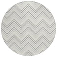 thumbnail image 2 of Addison Rugs Chantille Indoor/Outdoor Transitional Geometric Ivory Machine Washable Round Rug, 8' x 8', 2 of 8
