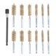 thumbnail image 1 of High quality 13-piece set of different sized bore brushes twisted wire cleaning, 1 of 5