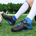 thumbnail image 4 of Boys Football Shoes - Kids Soccer Cleats Low Top with Detachable Studs Youth Training Sneakers Strap Outdoor Sports Footwear for Ages 5-14(Blue/29), 4 of 8