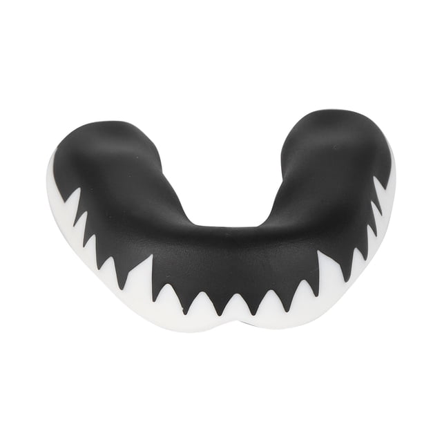 Protège-dents, Protection de Bouche Portable Compacte Absorbant les Chocs pour Football Basketball pour Lacrosse Hockey Rouge+noir, Noir+blanc
