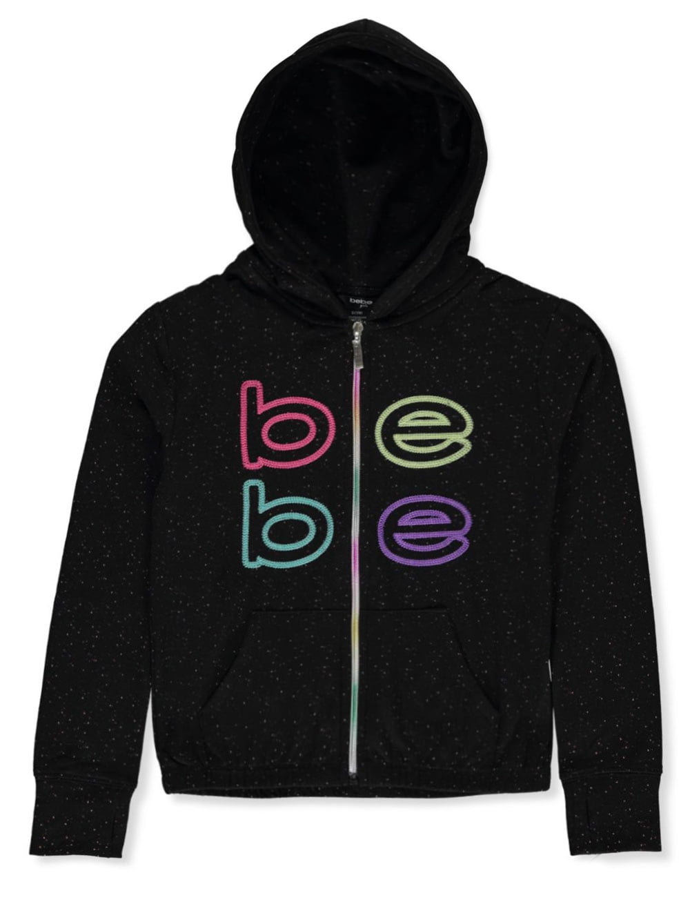 Bebe Girls Rainbow Logo Hoodie black 5 6 Little Botswana Ubuy