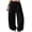 Black, variant on Women's Sweatpants Drawstring High Waist Baggy Jogger Pants Cuffed Ankle Loose Trousers with Pockets Navy Size M