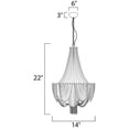 thumbnail image 4 of Maxim Lighting - Six Light Chandelier - Chantilly-Six Light Chandelier in Modern, 4 of 6