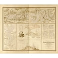 thumbnail image 2 of Vintage Maps 13x12 Black Ornate Wood Framed with Double Matting Museum Art Print Titled - Mountains and Glacial Systems of the World, 2 of 4