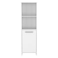 thumbnail image 2 of Cterwk Kitchen Cabinet with 2 Inner Shelves and 2 Open Shelves, Single Door Pantry Cabinet for Kitchen, Dining Room, White, 2 of 9