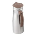 thumbnail image 4 of Jarra de agua fría de acero inoxidable de 1,0 L, recipiente para bebidas para uso diario, resistente a roturas, versátil, de 3,3 x 9 pulgadas con asa Marrón, 4 of 8