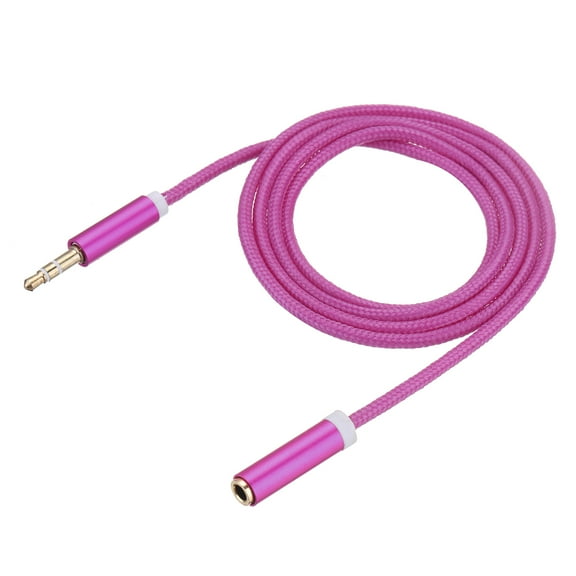 Uxcell Headphone Extension Cable, Rose 3.3Ft, 3.5mm Nylon-Braided Male to Female