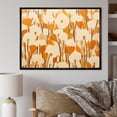 thumbnail image 2 of Designart "Minimalist Marigold Petal Pattern" Extra Large Floral Framed Wall Art - Traditional Yellow Marigold Entryway Framed Wall Art, 2 of 7