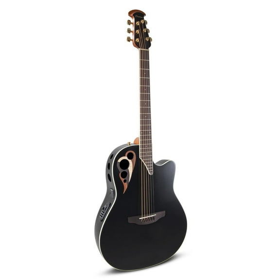 Ovation Celebrity Deluxe CDX40-5-G Acoustic-Electric Guitar  Black Satin