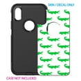 thumbnail image 2 of DistinctInk Custom SKIN / DECAL compatible with OtterBox Commuter for iPhone XS MAX (6.5" Screen) - Green White Alligators - Cartoon Alligators, 2 of 5