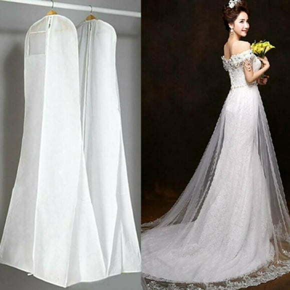 Breathable Wedding Gown Dress Garment Clothes Cover Bag for Wedding Dresses, Evening Dresses, Dresses, Suits, Coats, Jackets, Trousers and Longer Clothes