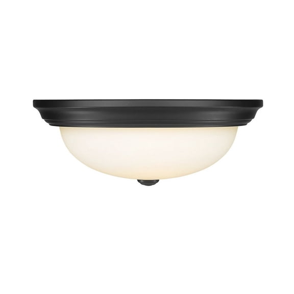 Millennium Lighting Metal Flushmount Ceiling Light in Matte Black finish