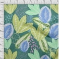 thumbnail image 4 of oneOone Georgette Viscose Dark Teal Green Fabric Tropical Leaves Sewing Fabric By The Yard Printed Diy Clothing Sewing Supplies 42 Inch Wide, 4 of 4