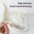 thumbnail image 5 of Jewelry Organizer Rack Kadlawus Under $5 ! Hanging Necklace Earring Display Stand with Storage Tray Wooden Tray Holder Knot-Free Design Multiple Hook Storage, 5 of 6
