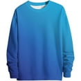 thumbnail image 4 of GBSYEWXS Pullover For Men Crew Neck Color Block Long Sleeve Sweatshirts Soft Everyday Wear Blue Tops, 4 of 4
