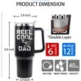 thumbnail image 2 of Fishing Gifts for Dad Reel Cool Dad 40 OZ Tumbler Cup Fathers Day Birthday Christmas Gifts Fishing Coffee Mug with Handle, 2 of 6