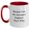 White/Red, variant on Funny Aerospace Engineer Gifts for Men from Friends, Unique Two Tone Coffee Mugs with Because I Am The Aerospace Engineer. That's Why., Ideal Gift for Graduation Day