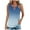 Blue, variant on Pejock 2025 Women's Henley Tank Tops, Sleeveless Round Neck Shirts, Loose Fit Summer Tops, Metal Buckle Detail Blouses