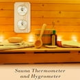 thumbnail image 2 of Wooden Sauna Thermometer and Hygrometer 2 in 1 Humidity Temperature Measurement Family Hotel Sauna Room, 2 of 7