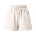 thumbnail image 7 of GUACER Casual Shorts for Women with Pockets Elastic Waist Drawstring Lounge Shorts for Summer & Weekend, 7 of 7
