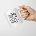 thumbnail image 2 of Sixty Sassy and a Bit Smart Assy 11 oz Funny Bday Coffee Mug Ceramic Cup 60th Birthday Christmas Gift for Grandma Mom Aunt Wife Sister Boss Lady Friend Coworker Woman 60 Years Old Gift Pink, 2 of 4