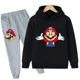 thumbnail image 1 of Super Mario Bros, 2024 Sudadera con capucha de manga larga para niños, pantalones largos, abrigo informal para niños y niñas, suéter lindo para niños, 1 of 1