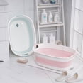 thumbnail image 2 of Folding Pet Bathtub Dog Tub Portable Baby Wash Basin Collapsible Laundry Basket Storage Container Organizer, 2 of 8