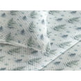 thumbnail image 3 of Ambesonne Jungle Quilted Bedspread Set 3 Pcs, Winter Themed Snowy Forest, King, Sea Blue Cadet Blue and Ivory, 3 of 4