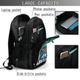 thumbnail image 4 of Disketp Hungry Tyrannosaurus Mochila de Viaje Estampada para Laptop con Puerto de Carga USB, Mochila Impermeable para Computadora – Regalo para Hombres y Mujeres, 4 of 7
