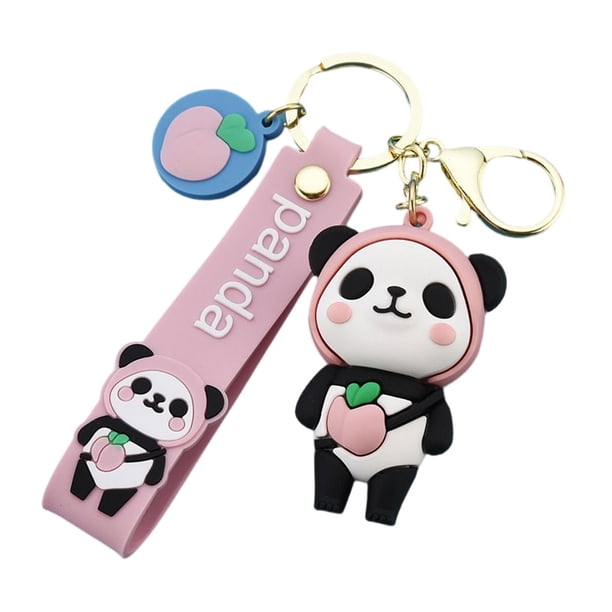 sweethay y encantador llavero impermeable, figuras de dibujos animados portátiles, colgantes de Metal, llavero, soporte para anillo, colgante de Ropa, zapatos y accesorios Miscelánea Rosado sweethay AP014149-03