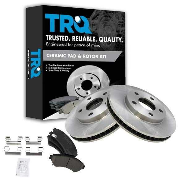 TRQ Front Ceramic Brake Pad & Rotor Kit Set Fits Select Buick Chevy Olds Pontiac