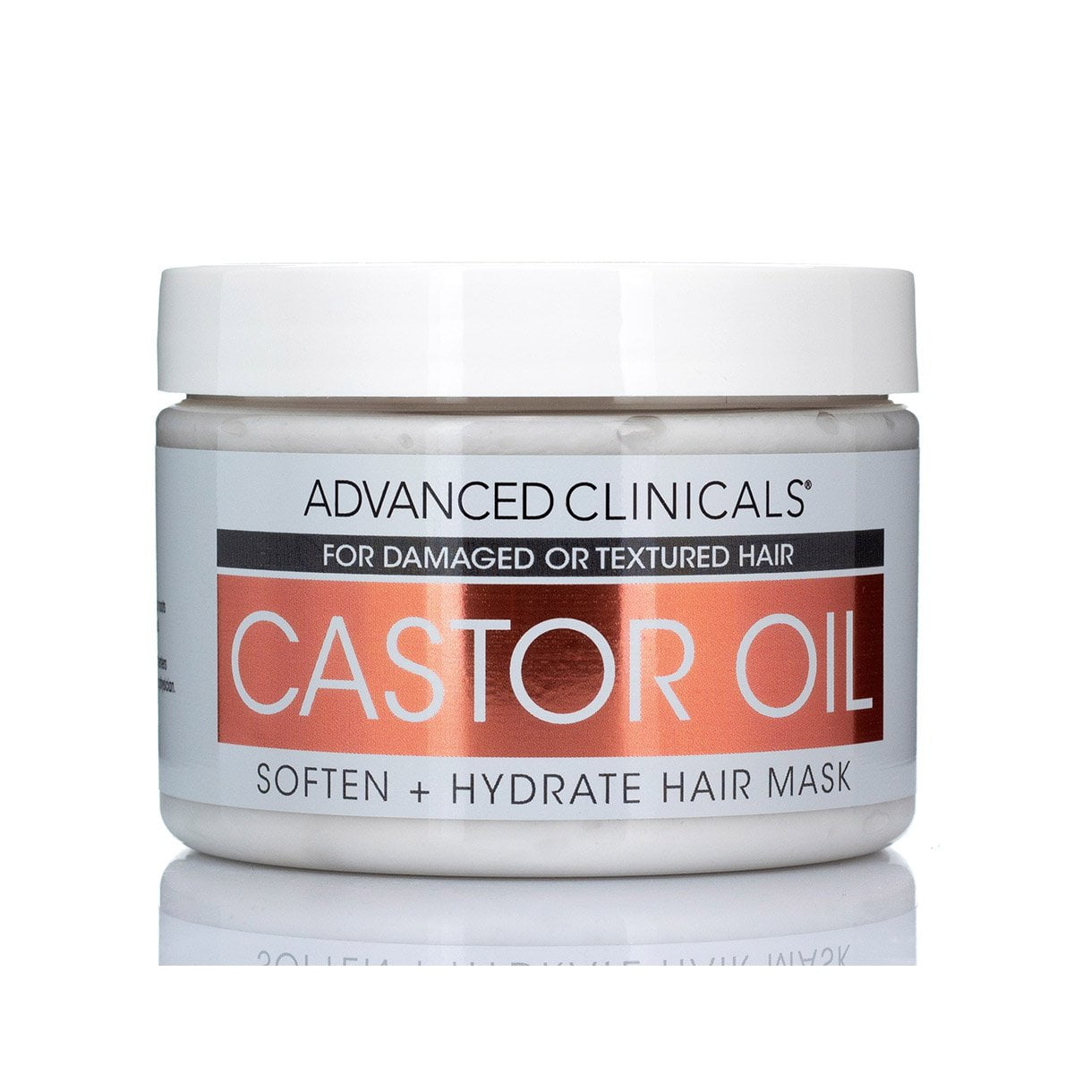 Advanced Clinicals Castor Oil Soften + Hydrate Hair Mask 12 oz - Walmart.com