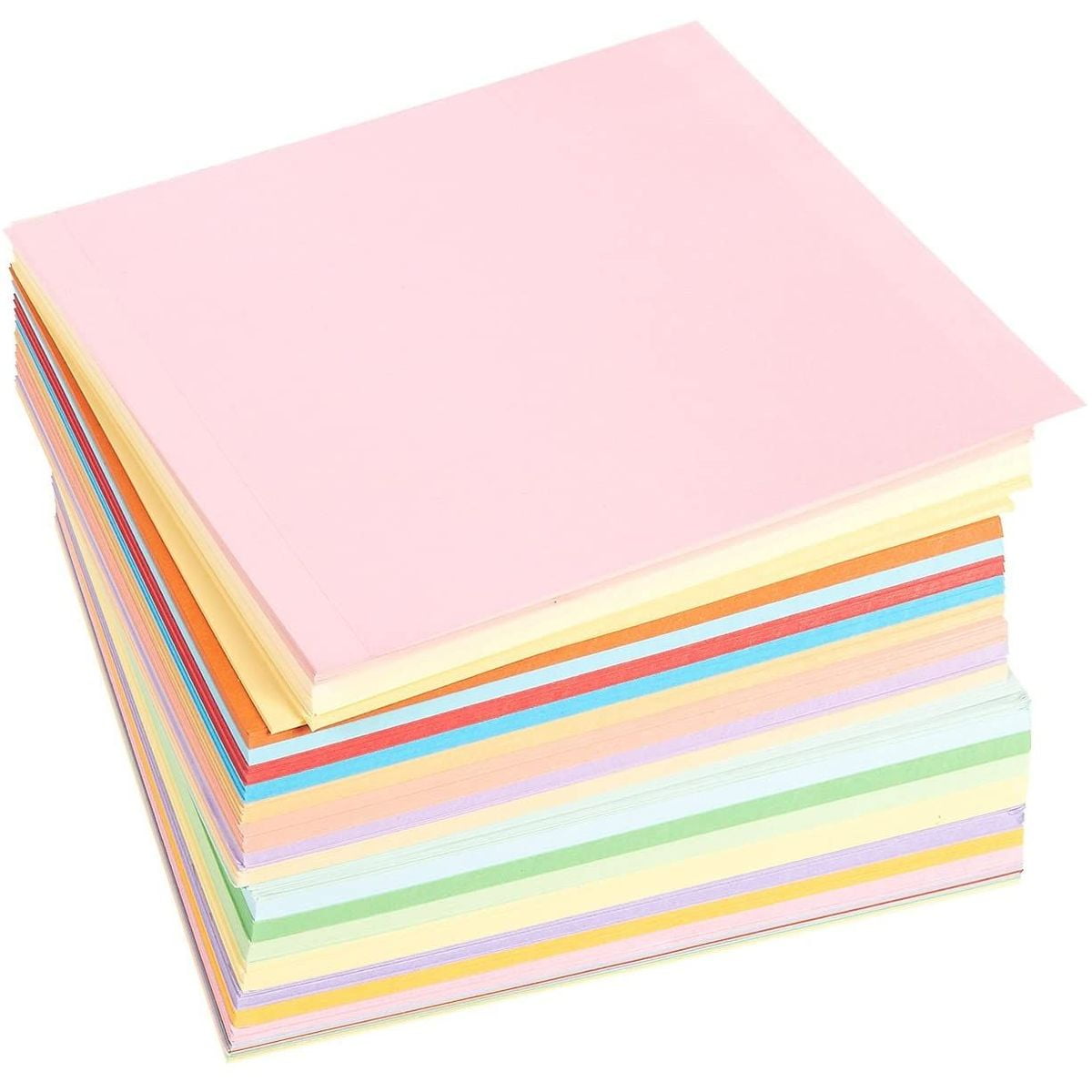 PAPUS Origami Paper 200 Sheets 20 Colors Double Sided Colors 6inch Square Sheet for Kids