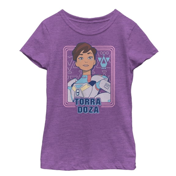 Girl's Star Wars Resistance Torra Frame  Graphic Tee Purple Berry X Small