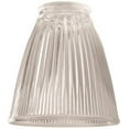 thumbnail image 1 of RIBBED CONE CEILING-MOUNTED FIXTURE REPLACEMENT GLASS, CLEAR, 2-1/4 IN. FITTER, 4 PER BOX, 1 of 1