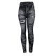 thumbnail image 1 of Qarigey Leggings vaqueros de imitación para mujer, pantalones sexis de cintura alta, ajustados, ajustados, Push Up, ajustados, para fiesta deportiva Prendas para la parte inferior del cuerpo Negro Qarigey AP019353-02, 1 of 6