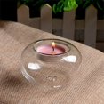 thumbnail image 2 of Glass Round Hanging Candle Tea Light Holder Candlestick Party Bar Home Decor, 2 of 5
