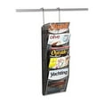 thumbnail image 3 of Onyx Mesh Literature Rack Five Compartments, 10.25w x 3.5d x 28.33h, Black, 3 of 6
